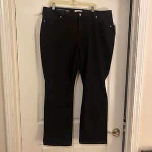 Sonoma Size 18WS (18 Wide Short) Black Curvy Slim Boot Jeans NWT